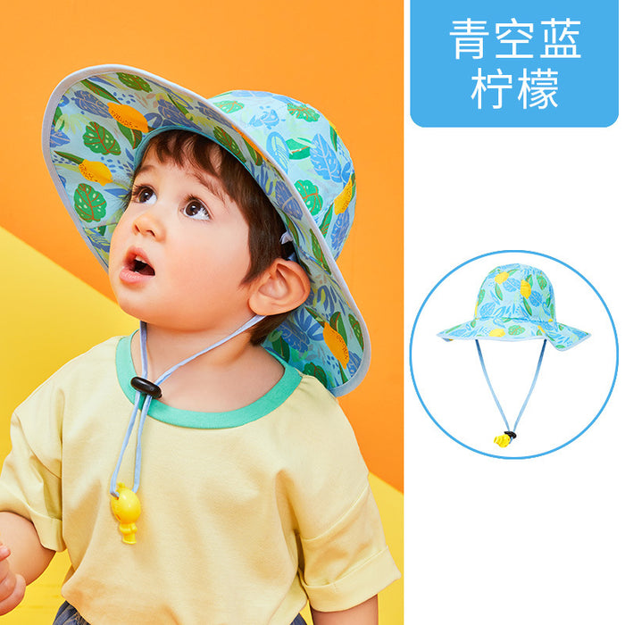 Wholesale Lemon Baby Kids Sunscreen Bucket Hat UV Protection JDC-FH-LM001