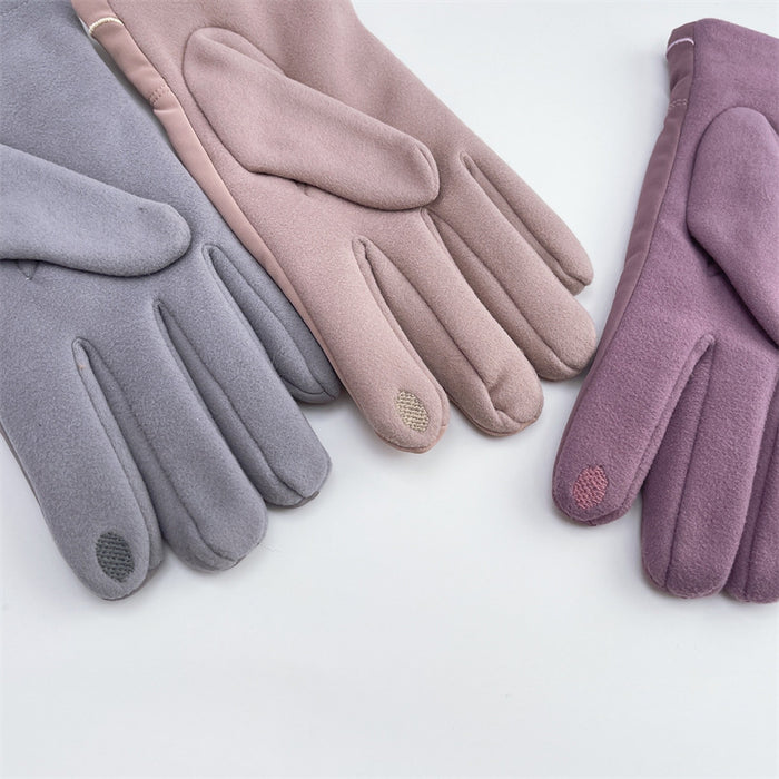 Wholesale Gloves Suede Outdoor Warming Touch Screen JDC-GS-MYuan010