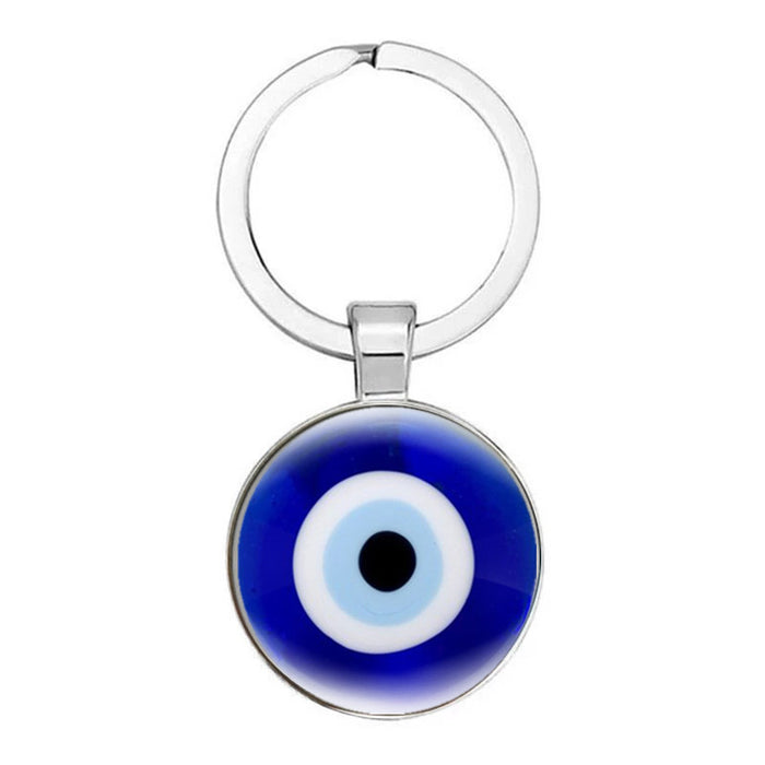 Jewelry WholesaleWholesale Devil's Eye Blue Eye Glass Keychain  MOQ≥3 JDC-KC-HaoH001 Keychains 豪瀚 %variant_option1% %variant_option2% %variant_option3%  Factory Price JoyasDeChina Joyas De China