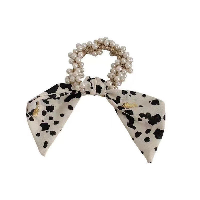 Jewelry WholesaleWholesale bow pearl hair circle Ribbon Hair Scrunchies JDC-HS-PX001 Hair Scrunchies 品熊 %variant_option1% %variant_option2% %variant_option3%  Factory Price JoyasDeChina Joyas De China