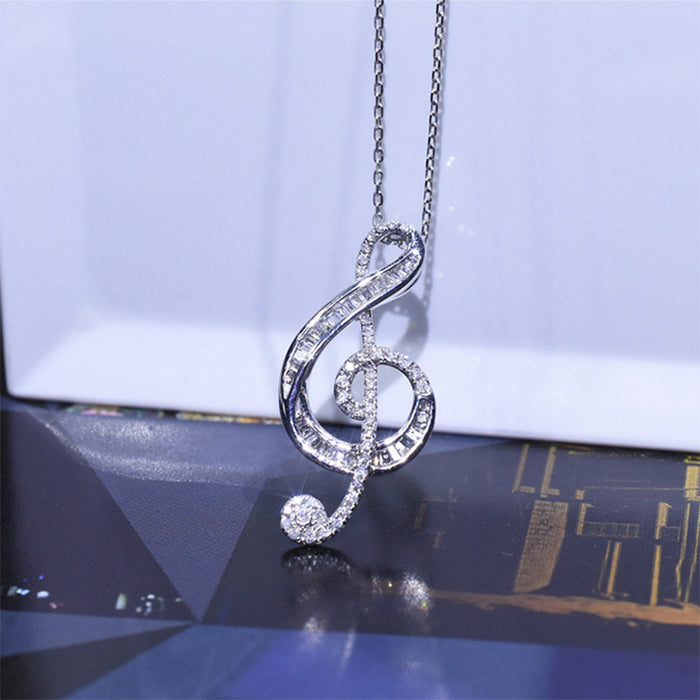 Wholesale Elegant Ladies Pendant Necklace Zircon Clavicle Chain JDC-NE-CaoS049