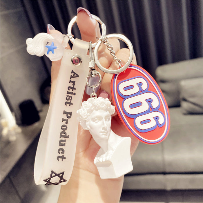 Wholesale Exquisite Sculpture Resin Keychain JDC-KC-YCYK001