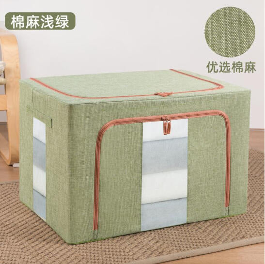 Wholesale Cotton Linen Steel Frame Storage Box Foldable JDC-SB-HAO003