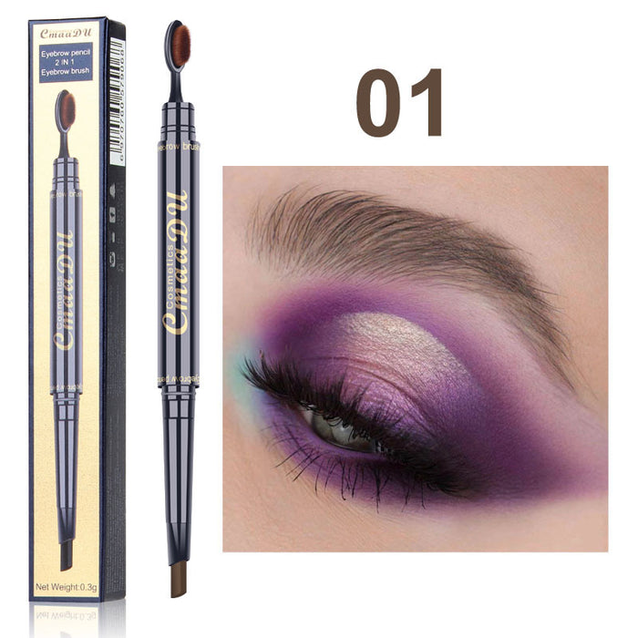 Jewelry WholesaleWholesale toothbrush head pigment multifunctional waterproof double head eyebrow pencil JDC-EP-Nic002 eyeshadow 妮彩 %variant_option1% %variant_option2% %variant_option3%  Factory Price JoyasDeChina Joyas De China