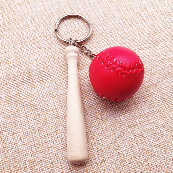 Jewelry WholesaleWholesale PU Leather Baseball Softball Keychain MOQ≥2 JDC-KC-XXing004 Keychains 熙兴 %variant_option1% %variant_option2% %variant_option3%  Factory Price JoyasDeChina Joyas De China