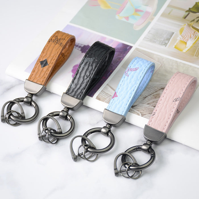 Wholesale bell buckle leather car key chain small pendant (F) JDC-KC-DAJ004