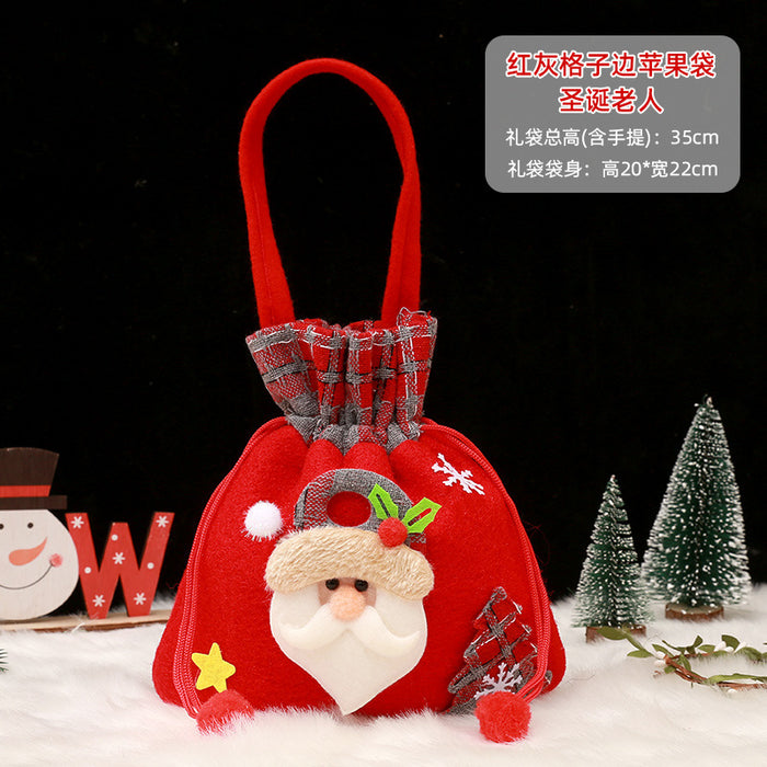 Wholesale Gift Box Christmas Apple Bag Round Bunch Mouth Gift Bag MOQ≥2 JDC-GB-QiaoC002