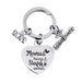 Jewelry WholesaleWholesale Stainless Steel Heart Shape Graduation Season Gift Metal Keychain JDC-KC-GangGu018 Keychains 钢古 %variant_option1% %variant_option2% %variant_option3%  Factory Price JoyasDeChina Joyas De China