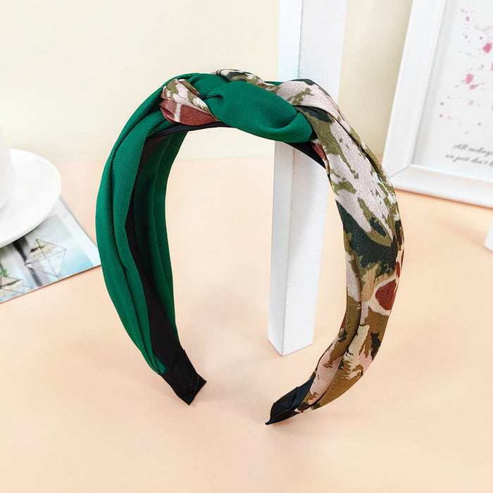 Jewelry WholesaleWholesale new style braided boho wide print headband JDC-HD-O395 Headband 潮炫 %variant_option1% %variant_option2% %variant_option3%  Factory Price JoyasDeChina Joyas De China