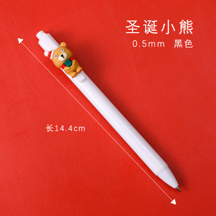 Wholesale Ballpoint Pen Plastic Christmas Press MOQ≥2 JDC-BP-dichen004