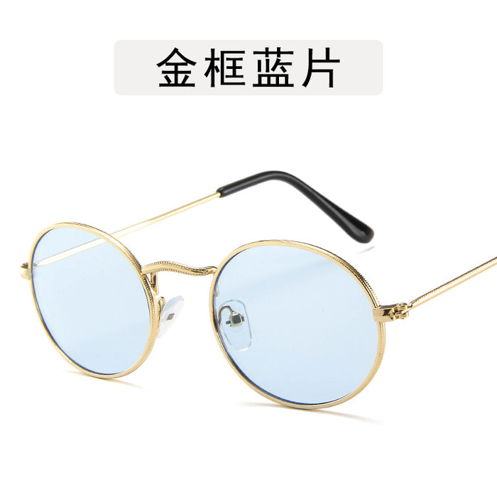 Wholesale AC Lens Small Round Frame Sunglasses JDC-SG-DeL001