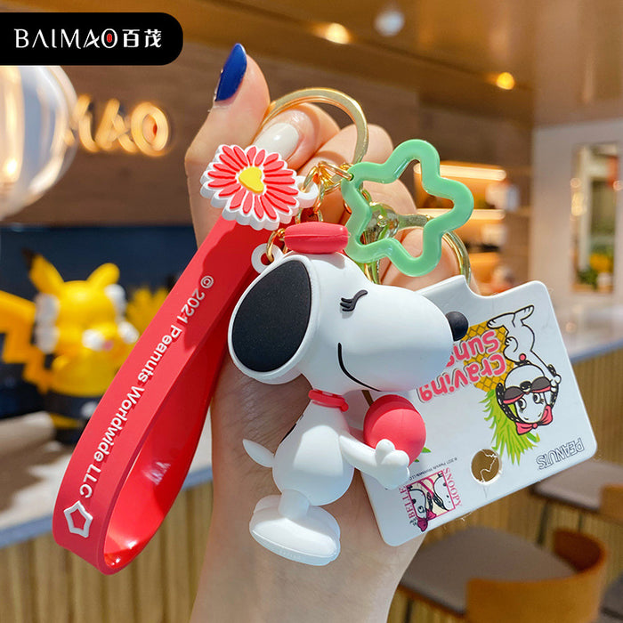 Wholesale cartoon keychain couple accessories cute puppy JDC-KC-BaiM016