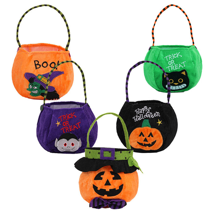 Wholesale Halloween Kids Candy with Hood Round Tote Bag MOQ≥2 JDC-DCN-QChi001