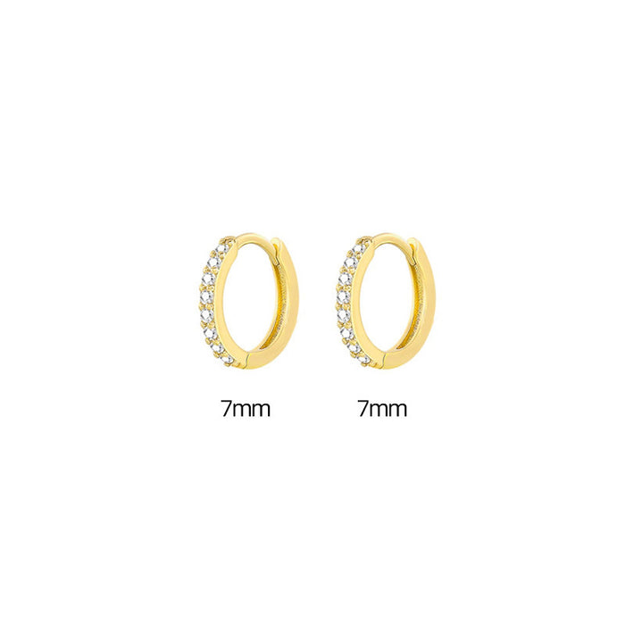 Jewelry WholesaleWholesale row drill zircon round earrings JDC-ES-Caos012 Earrings 曹适 %variant_option1% %variant_option2% %variant_option3%  Factory Price JoyasDeChina Joyas De China