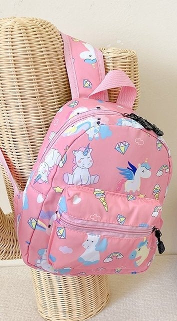 Wholesale Backpack Canvas Cartoon Kids Unicorn MOQ≥3 JDC-BP-Aiyu001