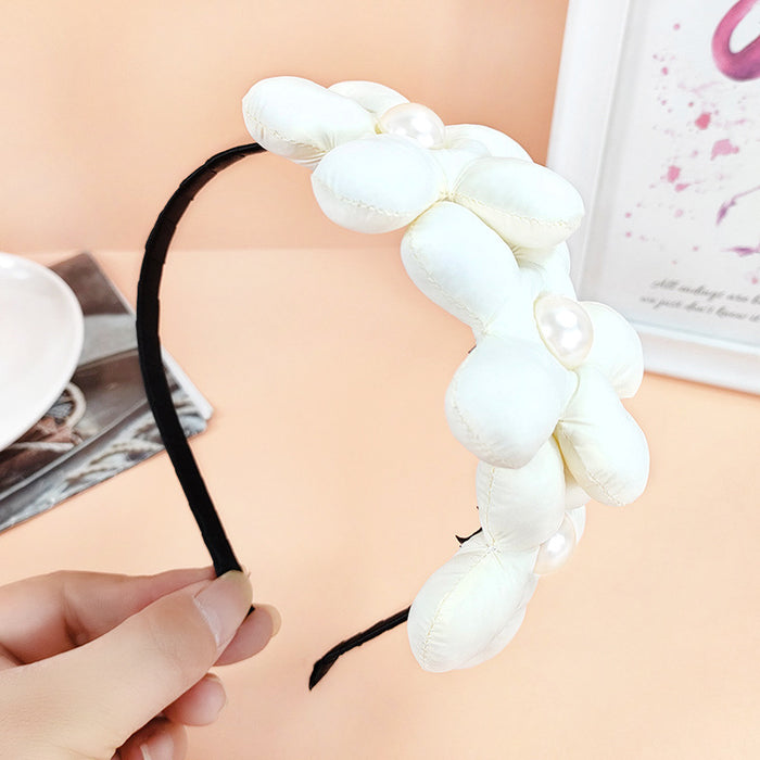 Wholesale cloth sponge flower headband JDC-HD-O124