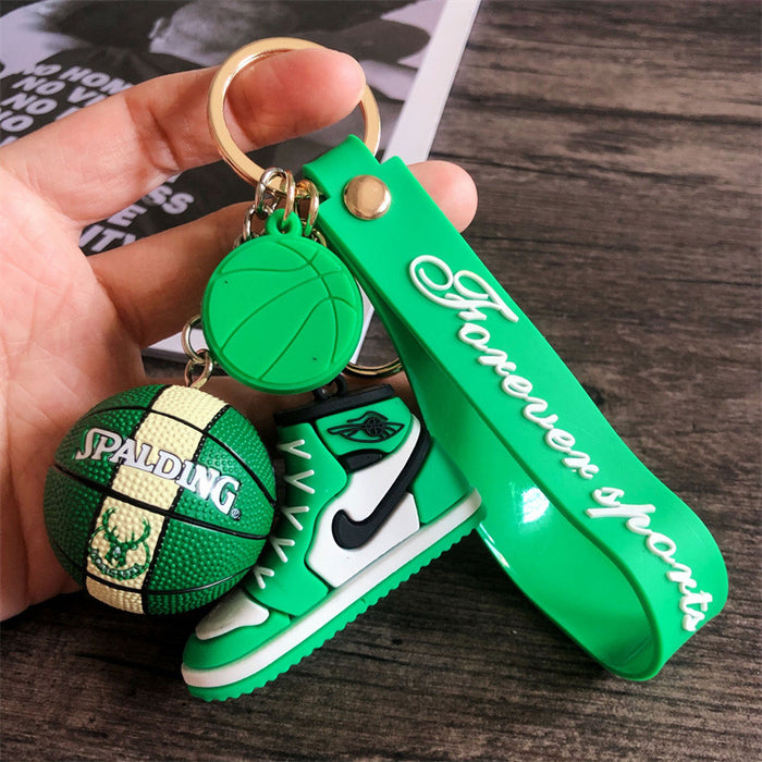 Wholesale star basketball shoes keychain MOQ≥2 JDC-KC-HLv009