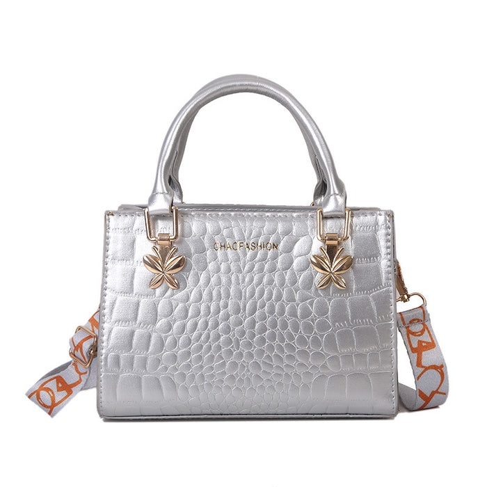 Wholesale PU Large Capacity Crocodile Pattern European Shoulder Bag (F)MOQ≥3 JDC-SD-HZD034