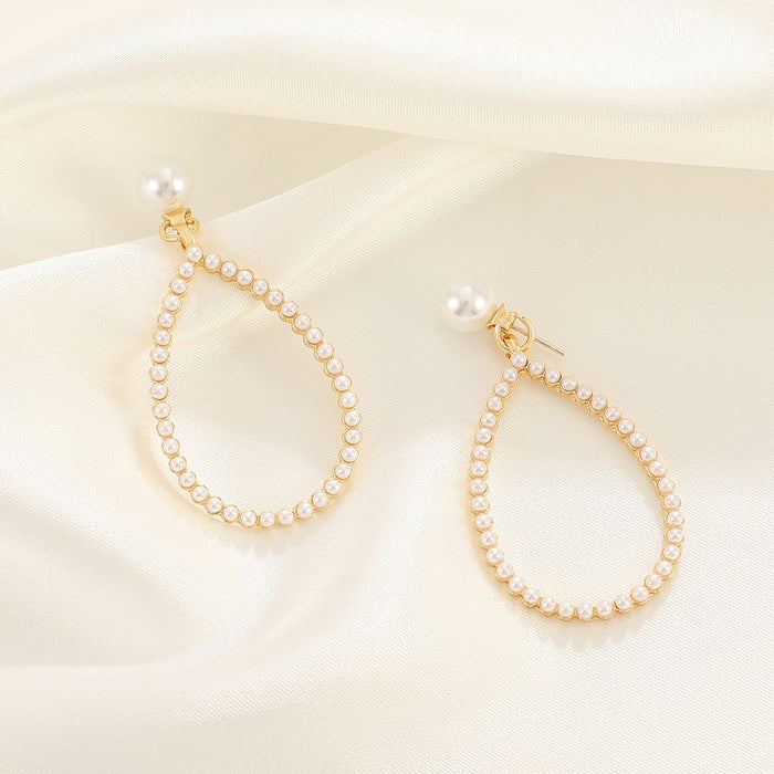 Wholesale Earrings Alloy Vintage Drop Pearl Earrings JDC-ES-A540