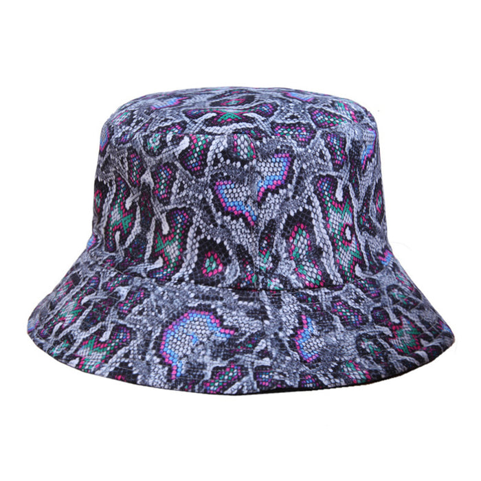 Jewelry WholesaleWholesale Leopard Zebra Snake Print Polyester Bucket Hat MOQ≥2 JDC-FH-SCai001 Fashionhat 丝彩 %variant_option1% %variant_option2% %variant_option3%  Factory Price JoyasDeChina Joyas De China