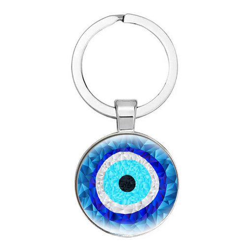 Jewelry WholesaleWholesale Devil's Eye Blue Eye Glass Keychain  MOQ≥3 JDC-KC-HaoH001 Keychains 豪瀚 %variant_option1% %variant_option2% %variant_option3%  Factory Price JoyasDeChina Joyas De China