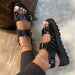 Jewelry WholesaleWholesale Summer Plus Size Platform Faux PU Sandals Slippers JDC-SP-Hongw002 Slippers 鸿玮 %variant_option1% %variant_option2% %variant_option3%  Factory Price JoyasDeChina Joyas De China