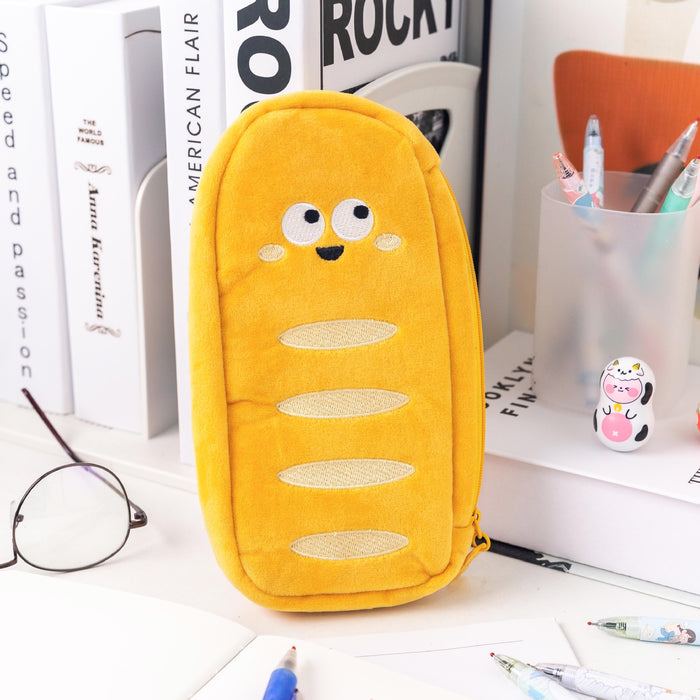 Wholesale Pencil Bags Plush Sandwich Cookies Cute MOQ≥4 JDC-PB-buji001