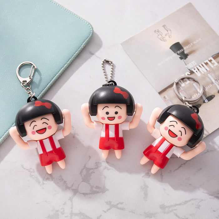 Jewelry WholesaleWholesale cartoon small balls will change face girl keychain JDC-KC-TengH001 Keychains 腾辉 %variant_option1% %variant_option2% %variant_option3%  Factory Price JoyasDeChina Joyas De China