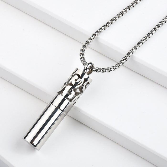 Jewelry WholesaleWholesale silver perfume bottle titanium steel necklace JDC-NE-ShengF002 Necklaces 胜丰 %variant_option1% %variant_option2% %variant_option3%  Factory Price JoyasDeChina Joyas De China