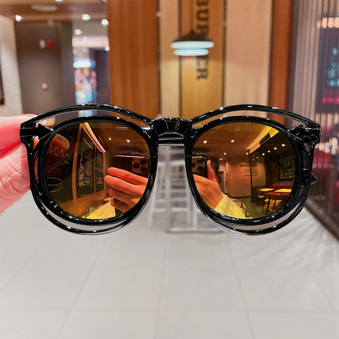 Jewelry WholesaleWholesale children's round frame skeleton sunglasses JDC-SG-HengX007 Sunglasses 恒曦 %variant_option1% %variant_option2% %variant_option3%  Factory Price JoyasDeChina Joyas De China