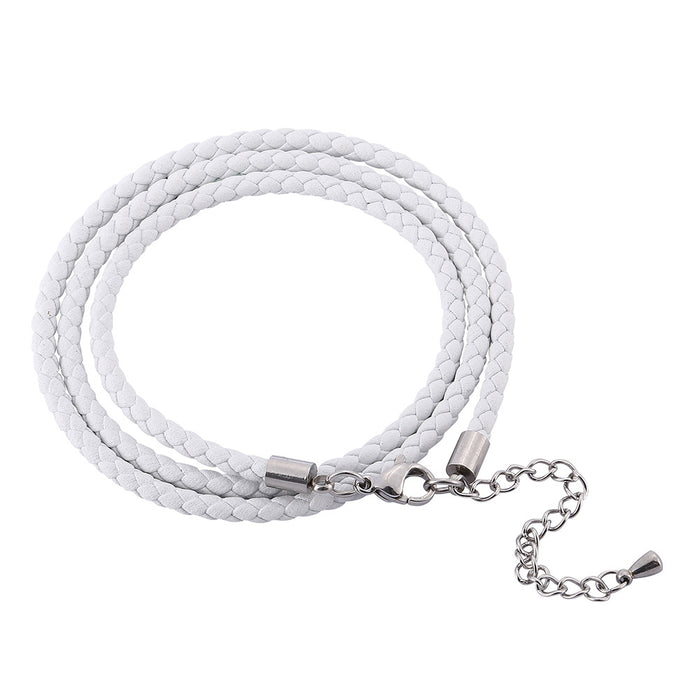 Jewelry WholesaleWholesale Braided Multilayer Leather Cord Stainless Steel Couple Bracelet JDC-BT-RShen018 Bracelet 日盛 %variant_option1% %variant_option2% %variant_option3%  Factory Price JoyasDeChina Joyas De China