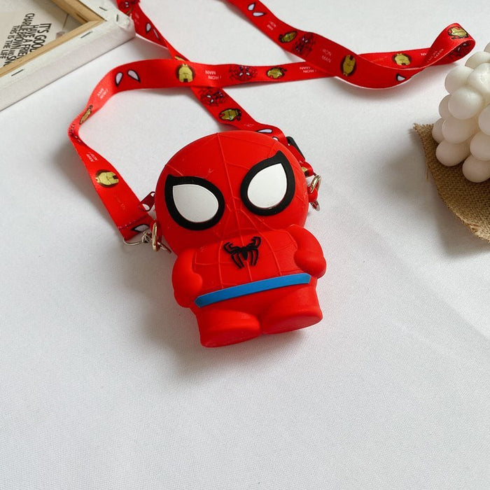 Wholesale PU Cartoon Spiderman Shoulder Bag MOQ≥3 JDC-SD-MF038