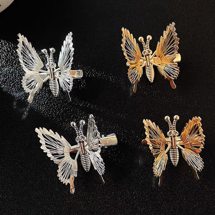 Jewelry WholesaleWholesale moving butterfly tassel hair clip JDC-HC-Muran001 Hair Clips 慕苒 %variant_option1% %variant_option2% %variant_option3%  Factory Price JoyasDeChina Joyas De China