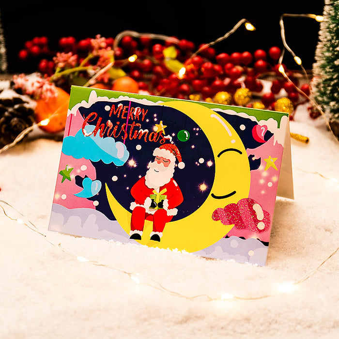 Wholesale Greeting Cards Christmas Greeting Cards Creative Crystal MOQ≥10 JDC-GC-YiHONG004