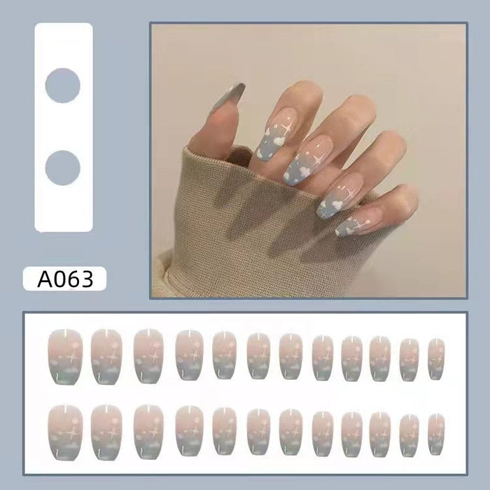 Wholesale Detachable Nail Stickers 24 Pieces/Box JDC-NS-HFan001