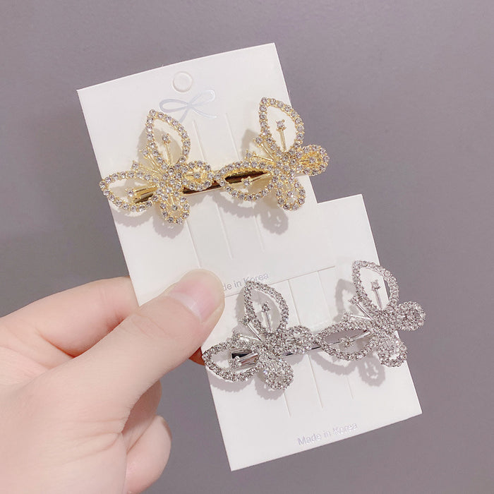 Wholesale Rhinestone Butterfly Hair Clip JDC-HC-Zibin007