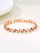 Jewelry WholesaleWholesale colorful crystal willow leaf copper zircon bracelet MOQ≥2 JDC-BT-Kas003 Bracelet 卡诗 %variant_option1% %variant_option2% %variant_option3%  Factory Price JoyasDeChina Joyas De China