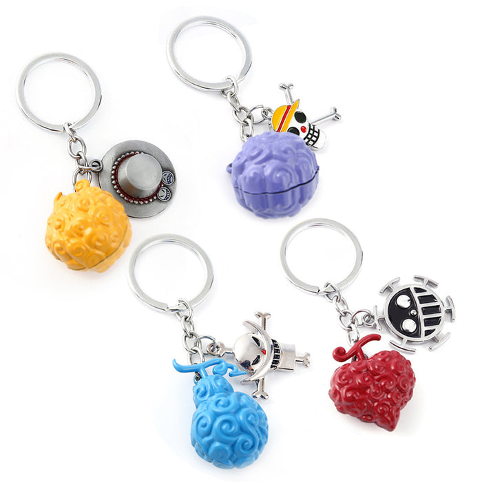 Wholesale metal Devil Fruit Keychain cute and cool （M) JDC-KC-DIJ001