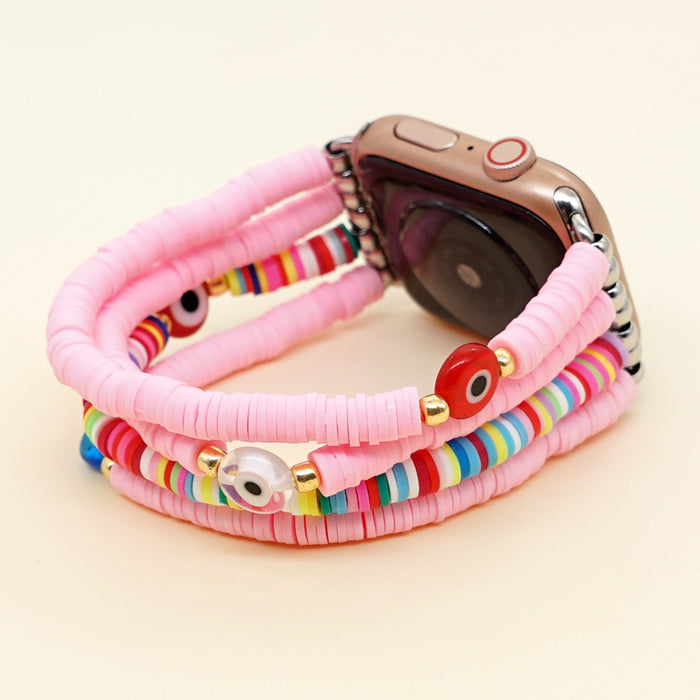 Wholesale For Apple Watch Boho Beads Soft Ceramic Strap JDC-WH-BDBD001