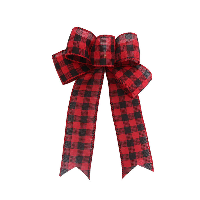 Wholesale Hair Clips Linen Flocking Cloth Bow Christmas MOQ≥2 JDC-HC-ZHHAO001