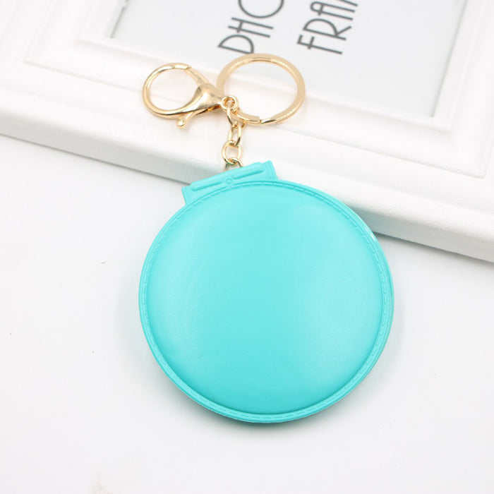 Jewelry WholesaleWholesale 10 colors double sided small mirror keychain JDC-KC-Zuge054 Keychains 祖格 %variant_option1% %variant_option2% %variant_option3%  Factory Price JoyasDeChina Joyas De China