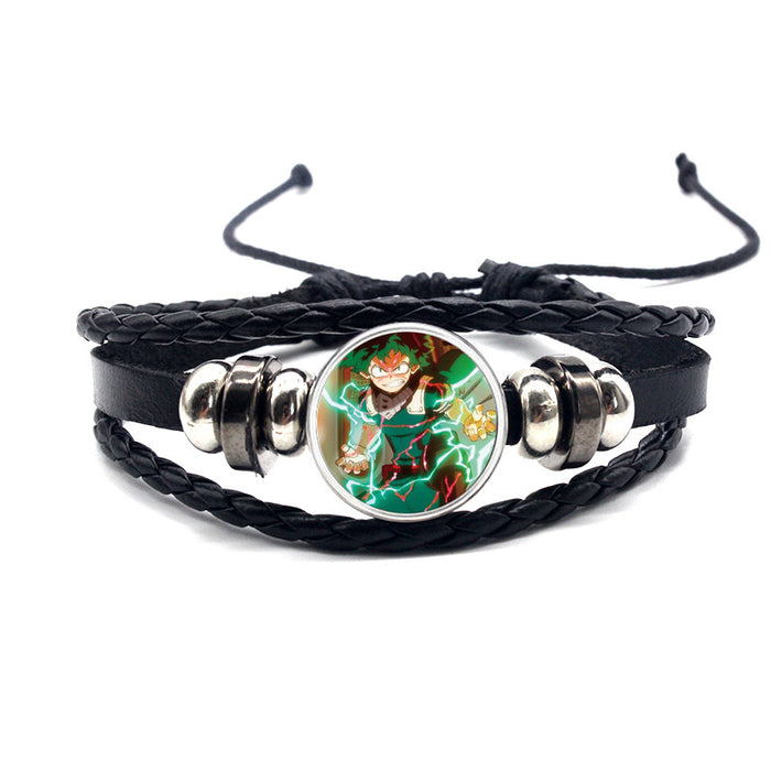 Wholesale Accessories Leather Bracelet Braided Adjustable MOQ≥2 (M) JDC-BT-YanY015