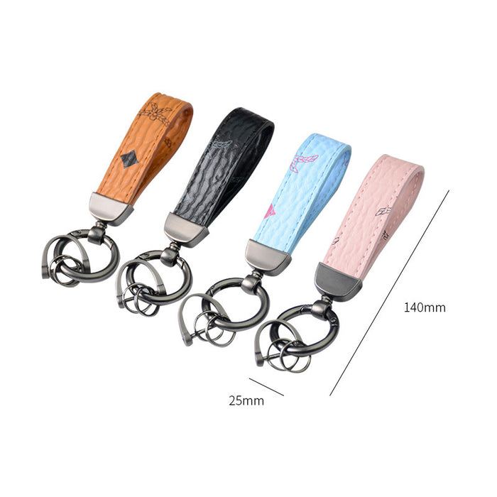 Wholesale bell buckle leather car key chain small pendant (F) JDC-KC-DAJ004