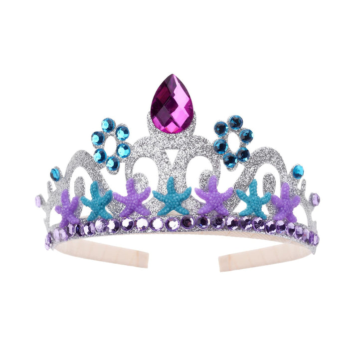 Wholesale Mermaid Crown Rhinestone Kids Crown Festive Headband JDC-HD-LanJ001