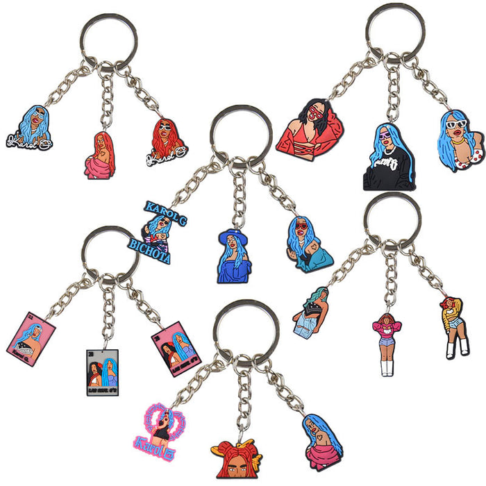 Wholesale Keychains PVC Cute Cartoon Anime(M) MOQ≥10 JDC-KC-BZYH002