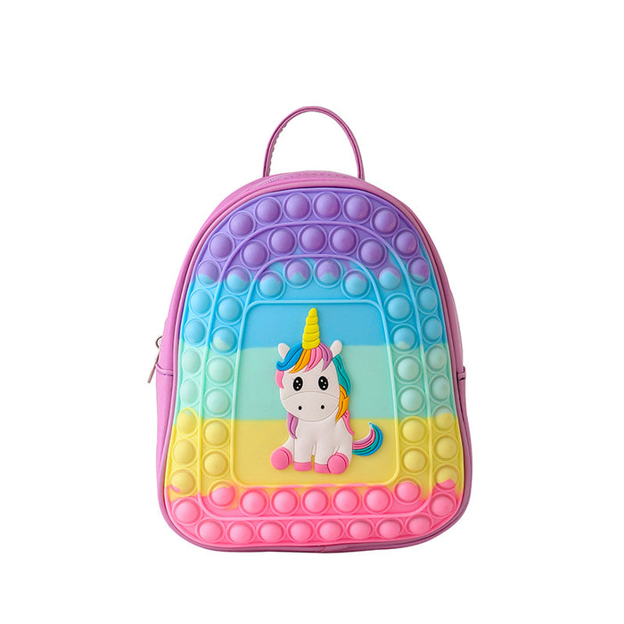 Wholesale Children Bag Silicone Last Mouse Lost Unicorn MOQ≥3 JDC-BP-Chenzi001