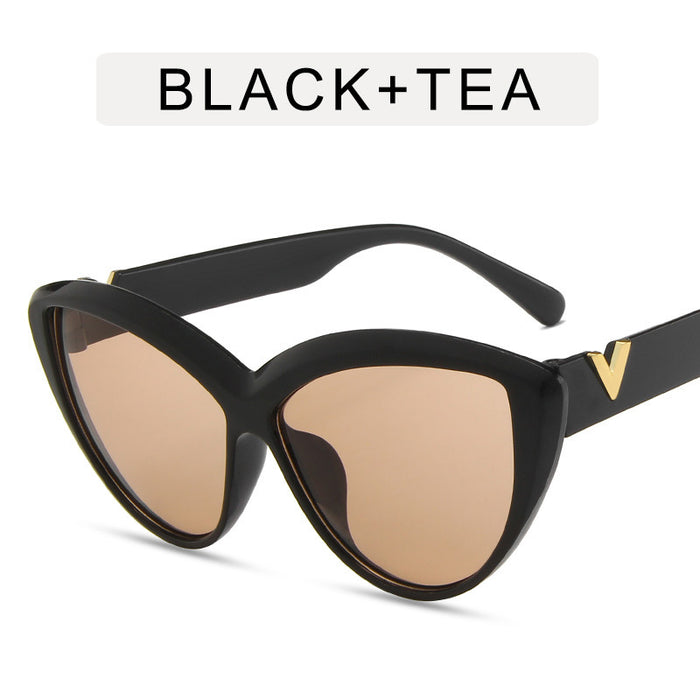 Jewelry WholesaleWholesale cat eye big frame fashion sunglasses JDC-SG-GuangD011 Sunglasses 光度 %variant_option1% %variant_option2% %variant_option3%  Factory Price JoyasDeChina Joyas De China