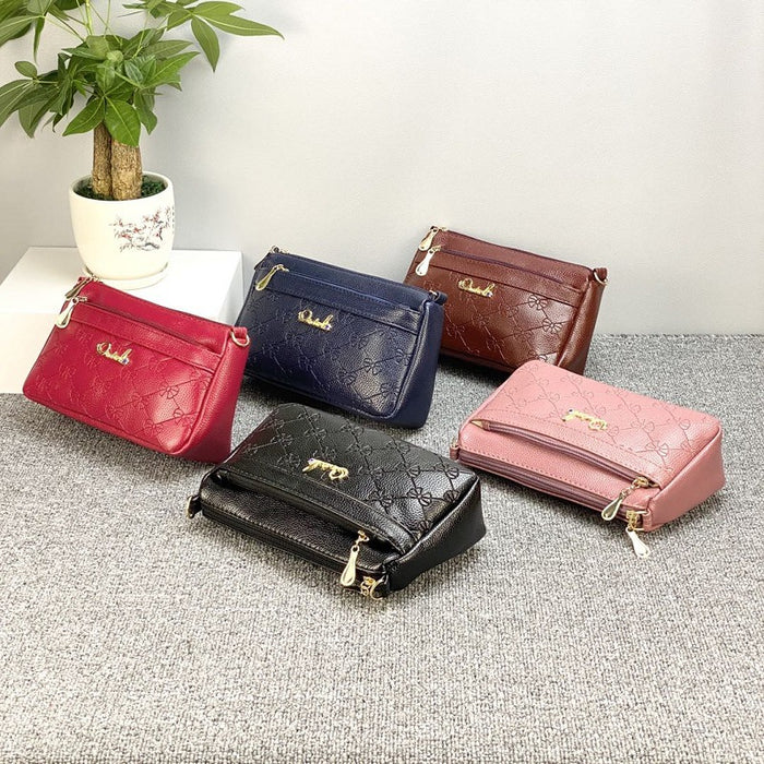 Wholesale shoulder bag PU multi-layer large capacity JDC-SD-Qianzi002