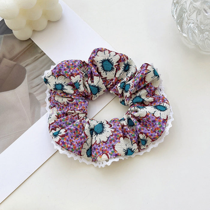 Wholesale broken flower girl sweet hair ring simple and fresh fairy MOQ≥2 JDC-HS-YYang005