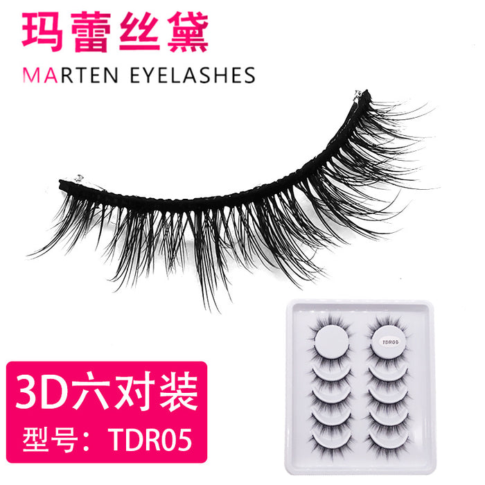 Jewelry WholesaleWholesale a variety of 3D natural simulation slim long multi-layer stereoscopic false eyelashes six pairs of JDC-EY-LDS001 Eyelashes 蕾丝黛 %variant_option1% %variant_option2% %variant_option3%  Factory Price JoyasDeChina Joyas De China